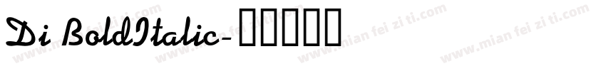 Di BoldItalic字体转换